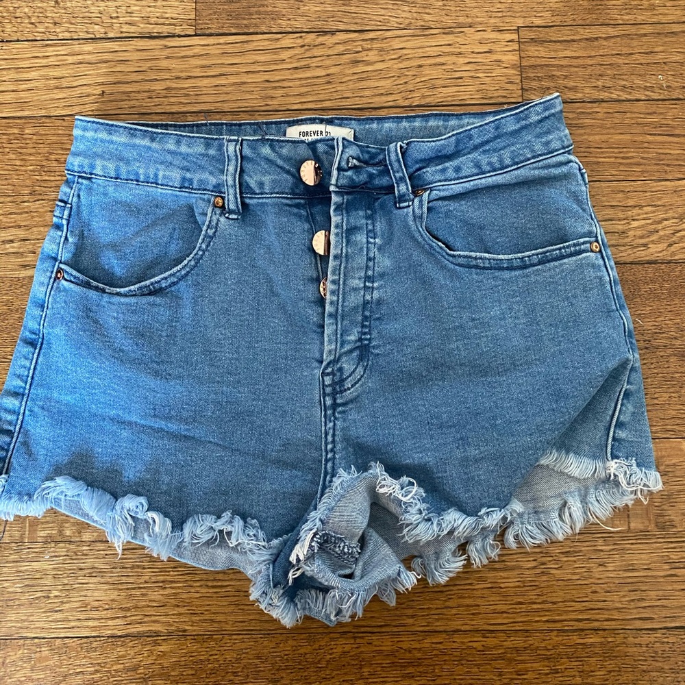 High waisted shorts